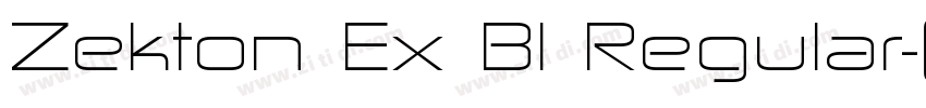 Zekton Ex Bl Regular字体转换